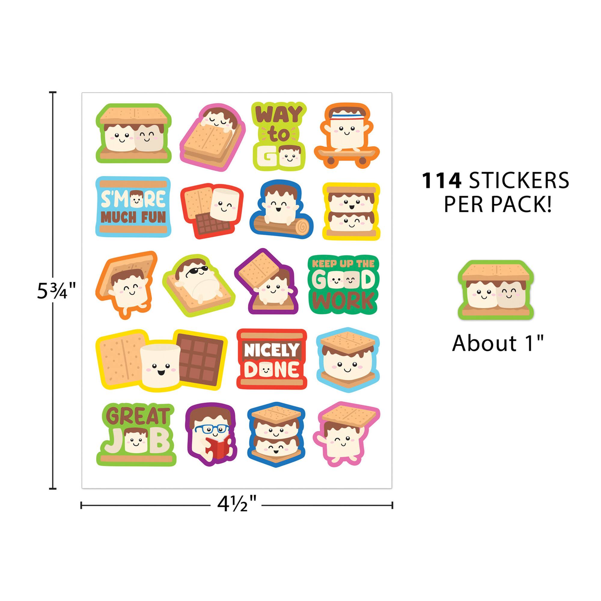 Teacher Created Resources® S'mores Smelly Stickers, 6 Packs of 144 each